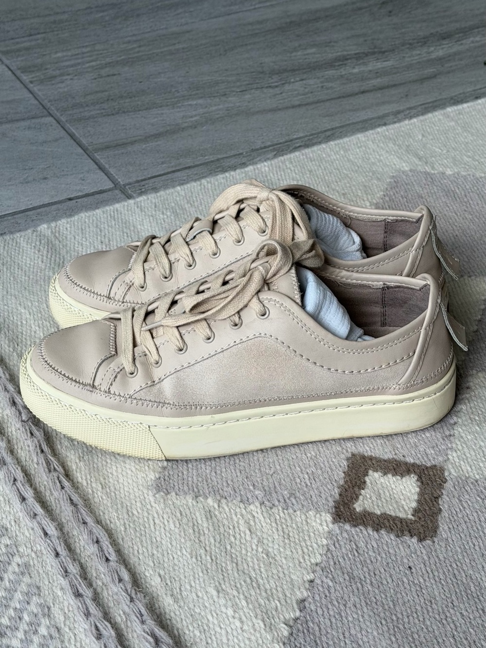 AllSaints Women's Low-Top Sneakers in Beige